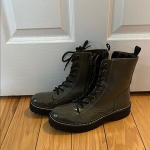 Stylish Black Combat Boots